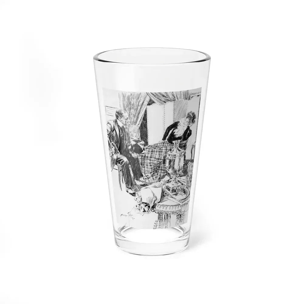 A Wild Remark, Puck magazine interior, 1894 (Magazine Illustration) Pint Glass 16oz 16oz - Go Mug Yourself