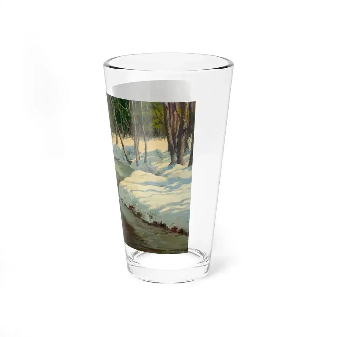 A Winter Stream (Magazine Illustration) Pint Glass 16oz - Go Mug Yourself