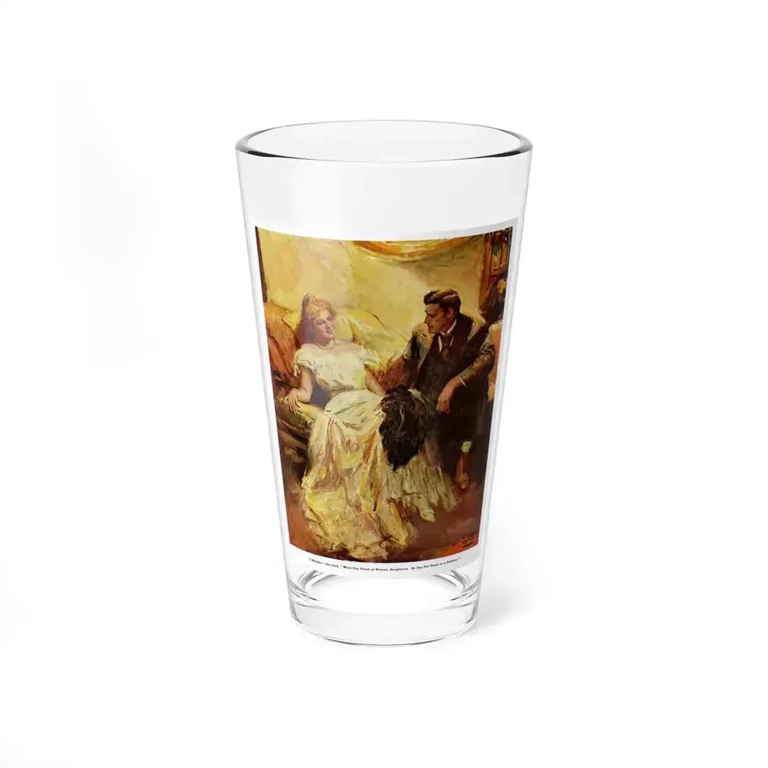 A Woman at her Leasure, 1934 (Magazine Illustration) Pint Glass 16oz 16oz - Go Mug Yourself