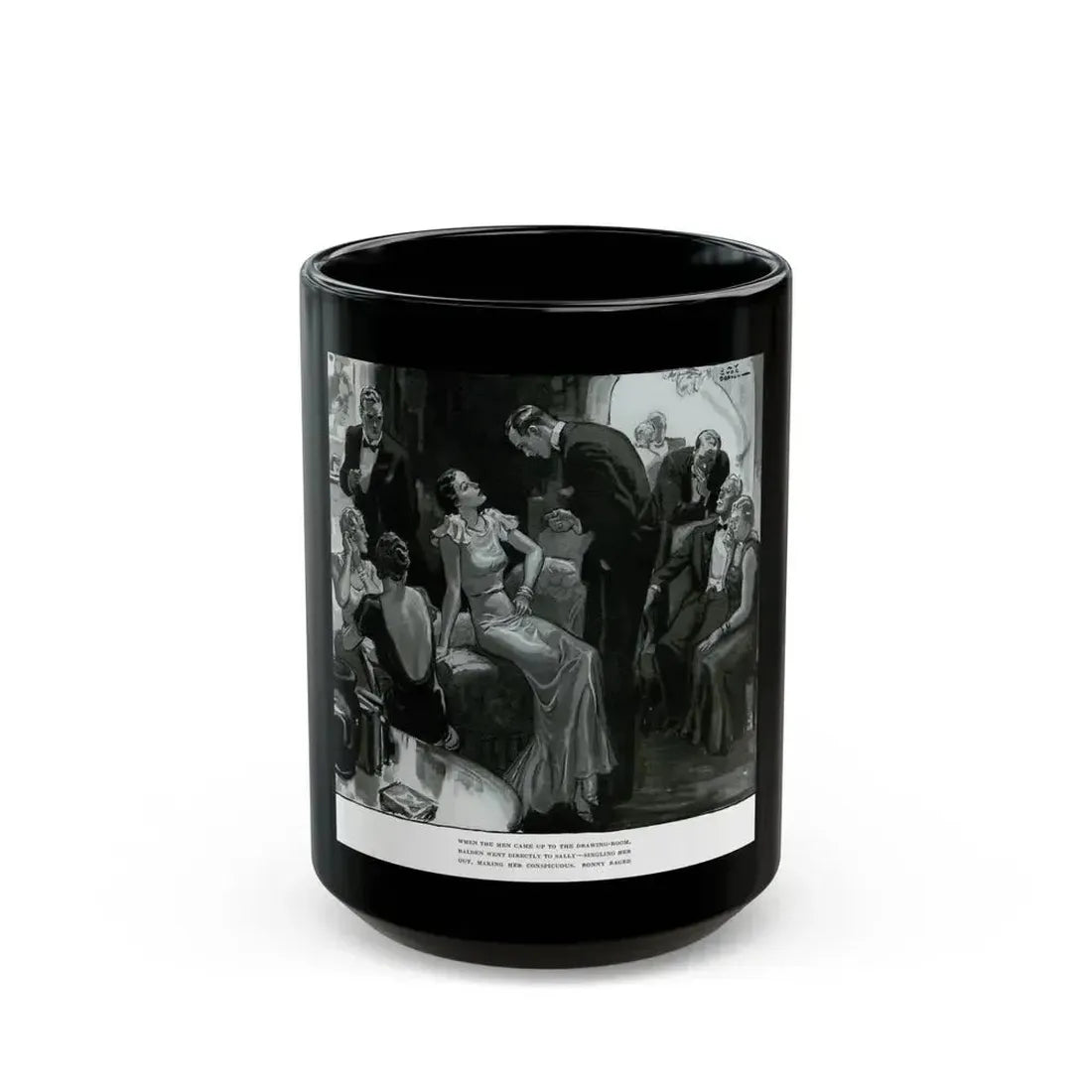 A Woman Curiously Cold, Ladies' Home Journal, October 1933 - Black Coffee Mug 15oz - Go Mug Yourself