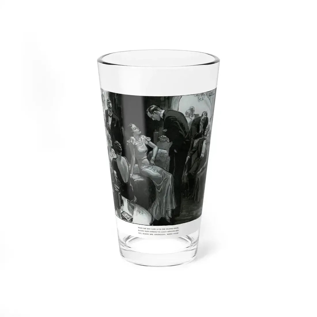 A Woman Curiously Cold, Ladies' Home Journal, October 1933 (Magazine Illustration) Pint Glass 16oz 16oz - Go Mug Yourself
