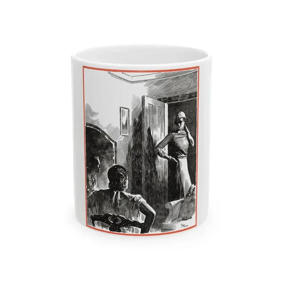 A Woman of Washington, Redbook, December 1934 - White Coffee Mug 11oz - Go Mug Yourself