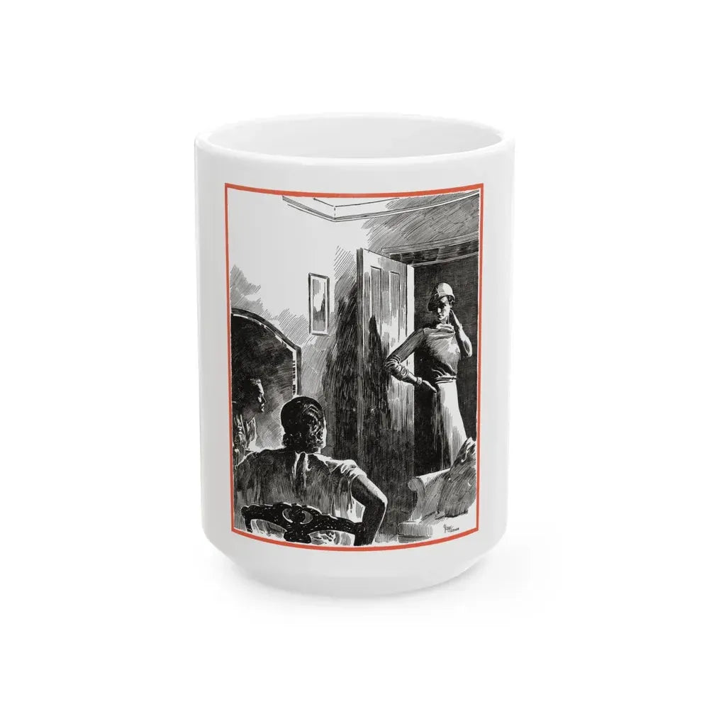 A Woman of Washington, Redbook, December 1934 - White Coffee Mug 15oz - Go Mug Yourself