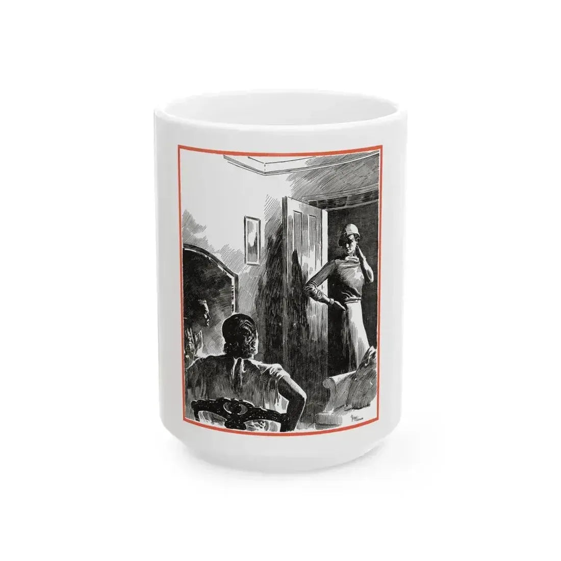 A Woman of Washington, Redbook, December 1934 - White Coffee Mug 15oz - Go Mug Yourself