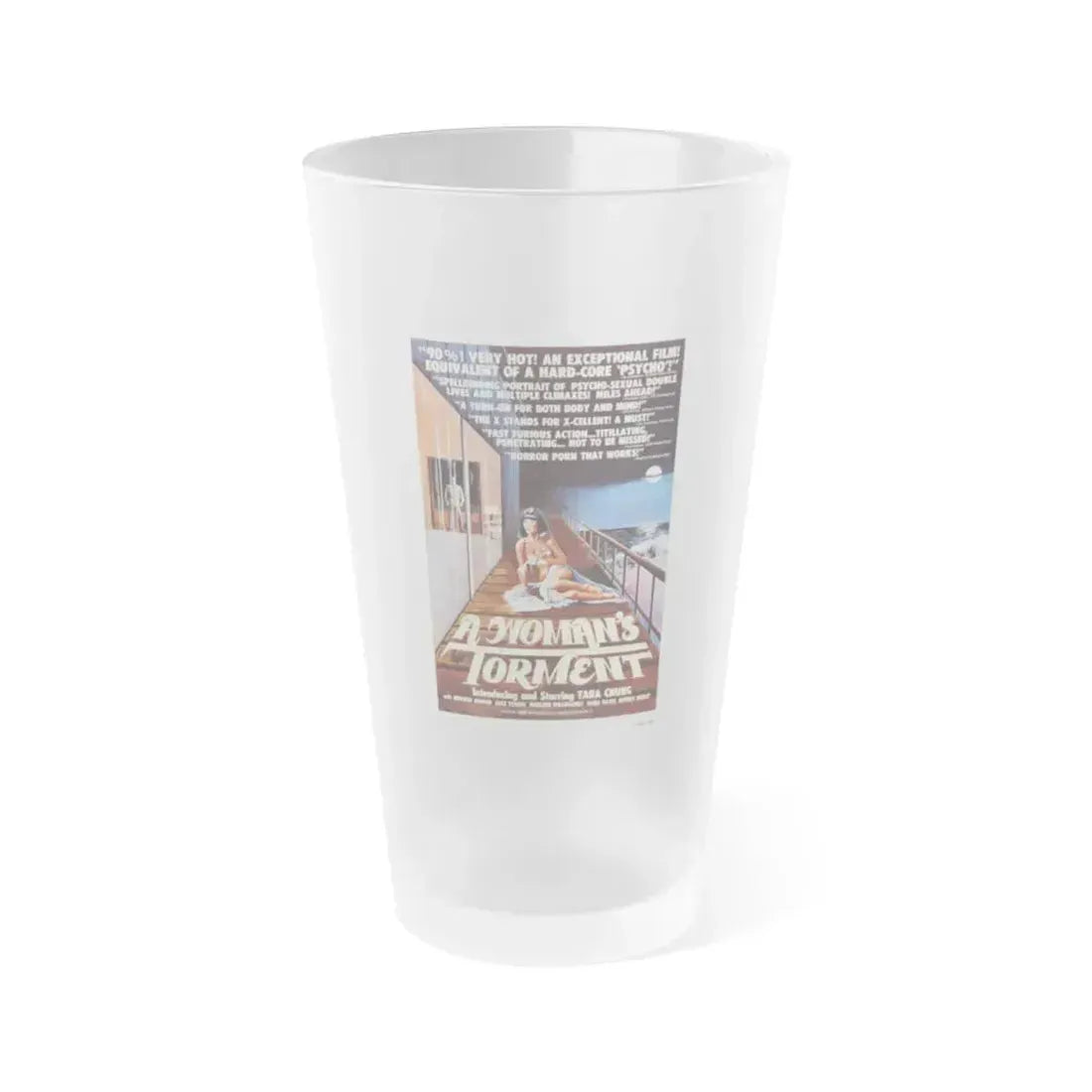 A WOMAN'S TORMENT 1977 Movie Poster - Frosted Pint Glass 16oz 16oz Frosted - Go Mug Yourself
