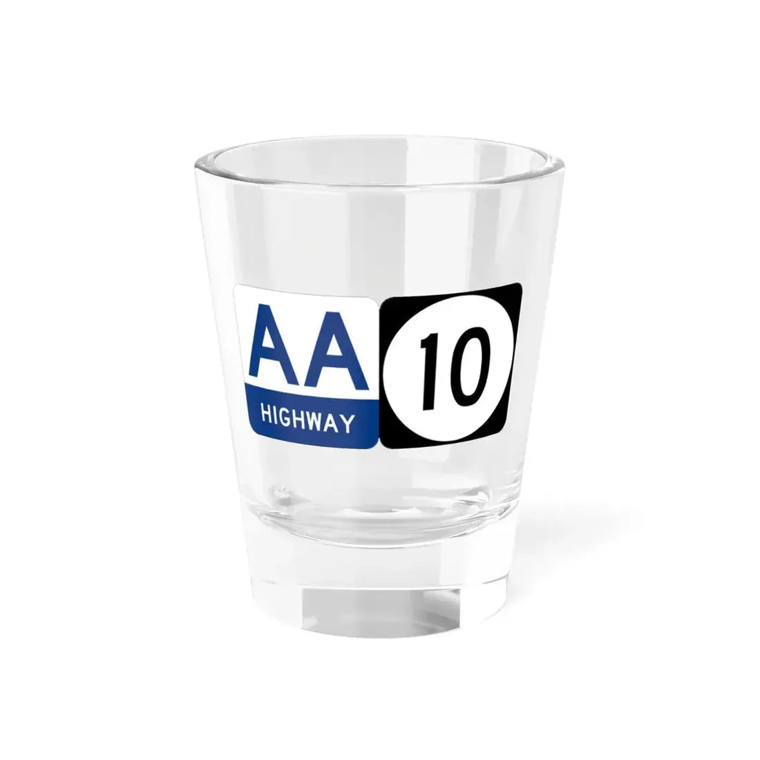 AA Highway KY 10 (Kentucky) (Road Sign) Shot Glass 1.5oz 1.5oz - Go Mug Yourself
