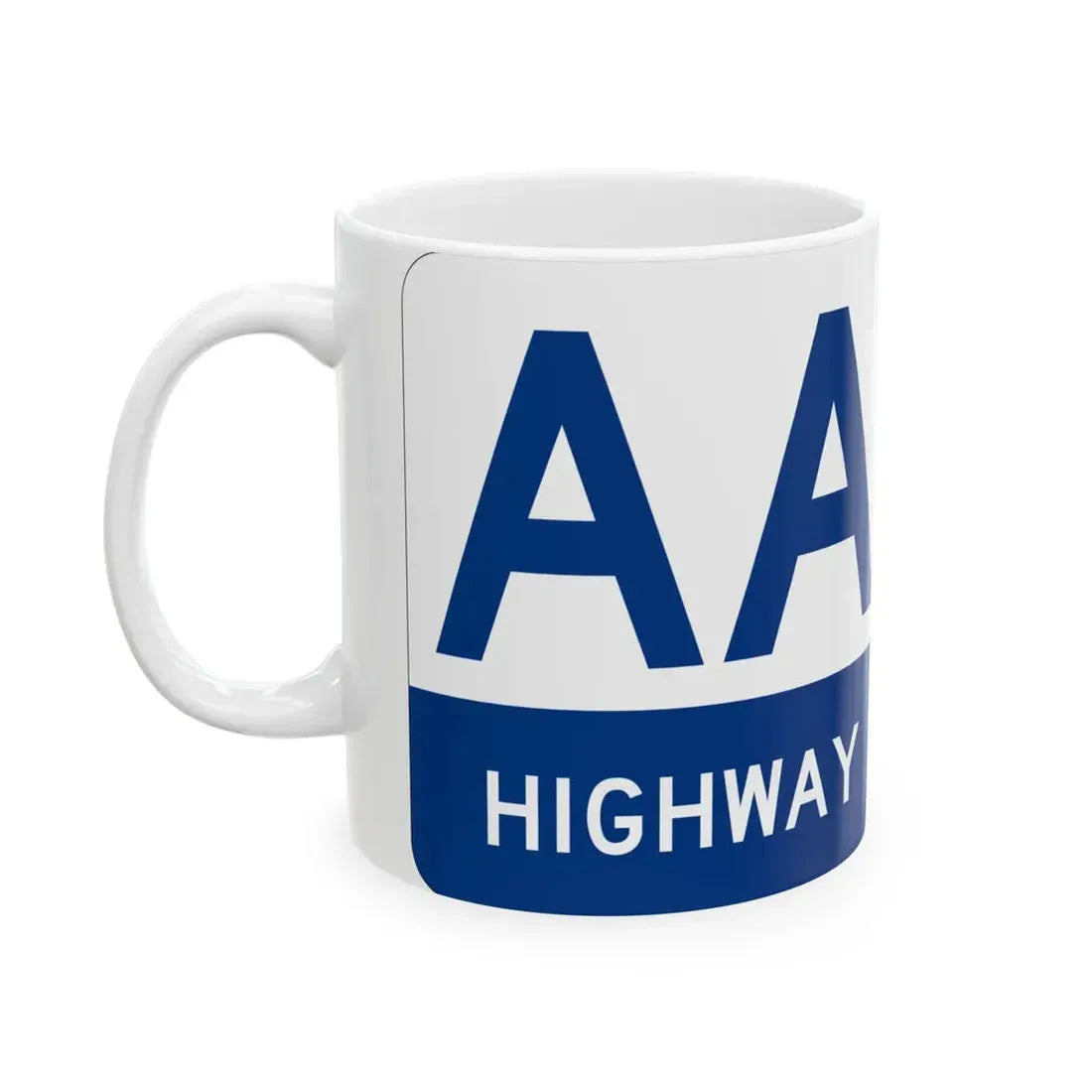 AA Highway KY 10 (Kentucky) (Road Sign) White Coffee Mug - Go Mug Yourself