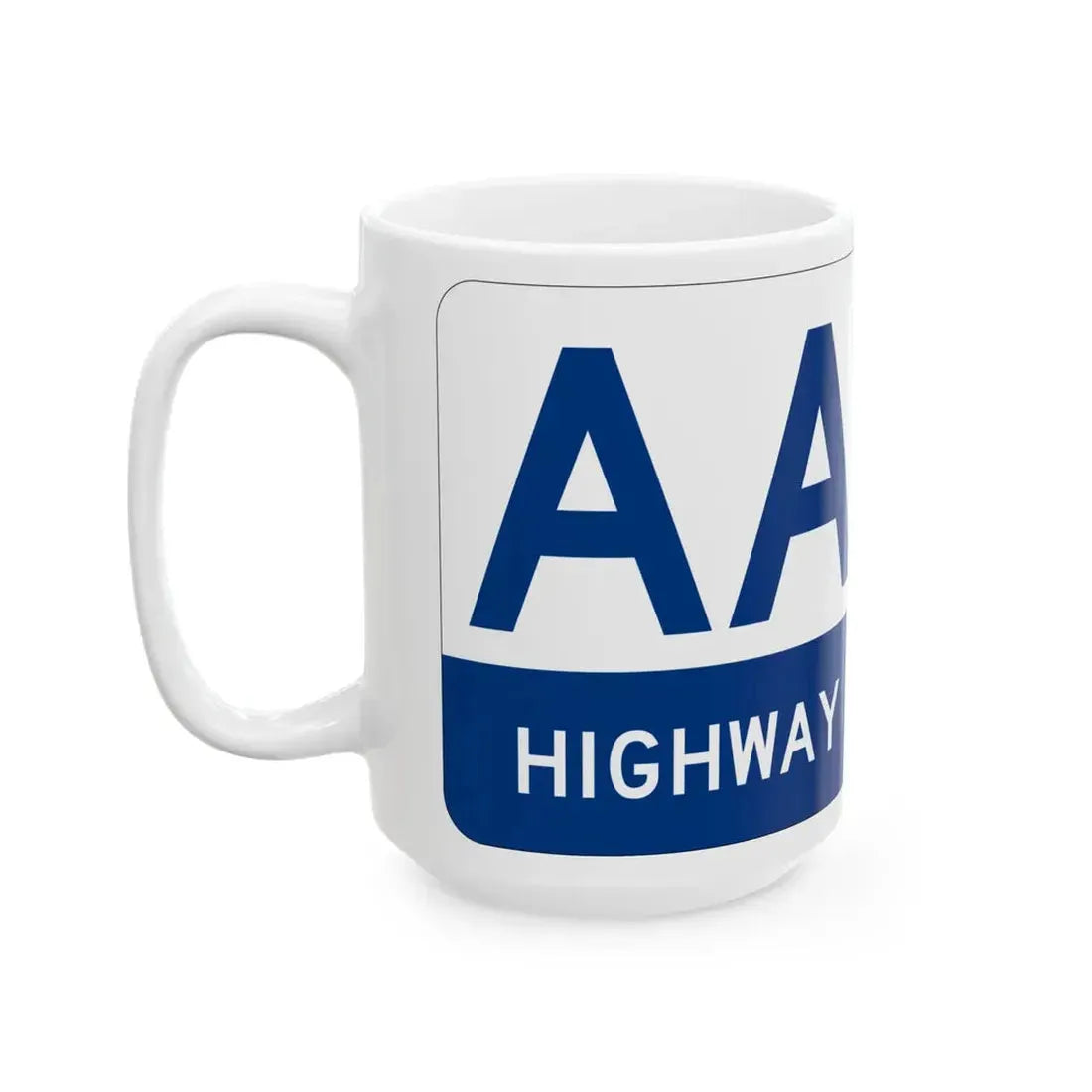 AA Highway KY 10 (Kentucky) (Road Sign) White Coffee Mug - Go Mug Yourself