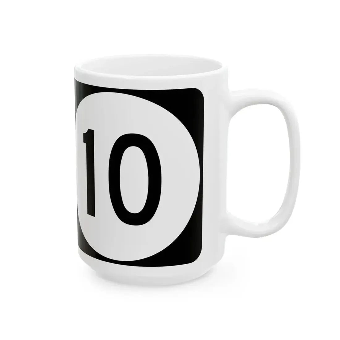 AA Highway KY 10 (Kentucky) (Road Sign) White Coffee Mug - Go Mug Yourself
