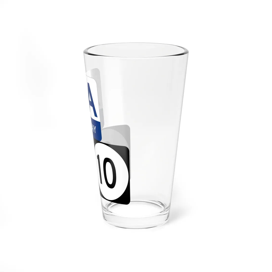 AA Highway KY 9 KY 10 stacked (Kentucky) (Road Sign) Pint Glass 16oz - Go Mug Yourself