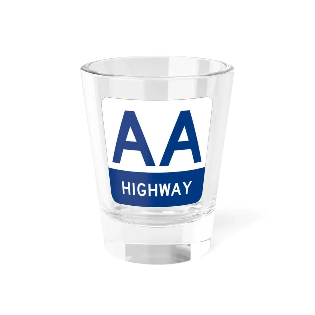 AA Highway Shield (Kentucky) (Road Sign) Shot Glass 1.5oz 1.5oz - Go Mug Yourself