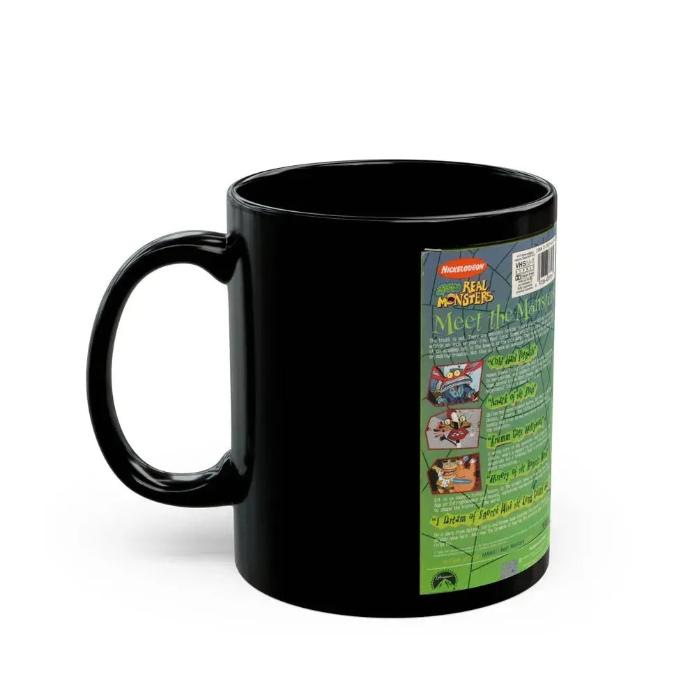 AAAHHH REAL MONSTERS MEET THE MONSTERS (VHS COVER) - Black Coffee Mug - Go Mug Yourself