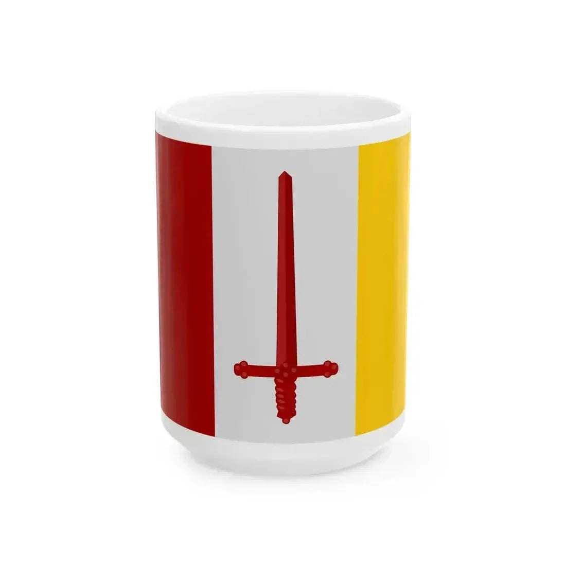 Aalst Oost-Vlaanderen vlag (Belgium) White Coffee Mug 15oz - Go Mug Yourself