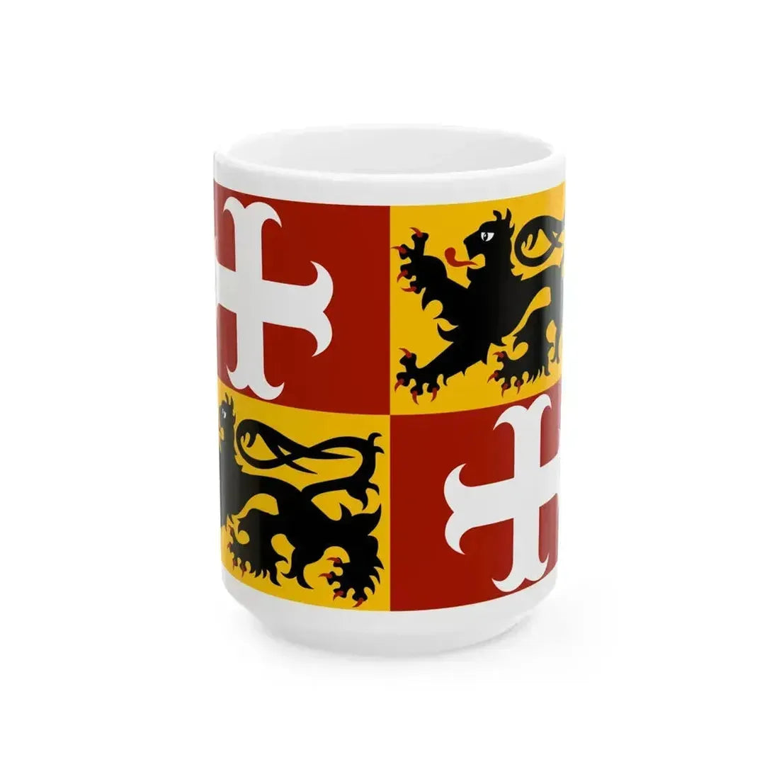 Aalter vlag (Belgium) White Coffee Mug 15oz - Go Mug Yourself