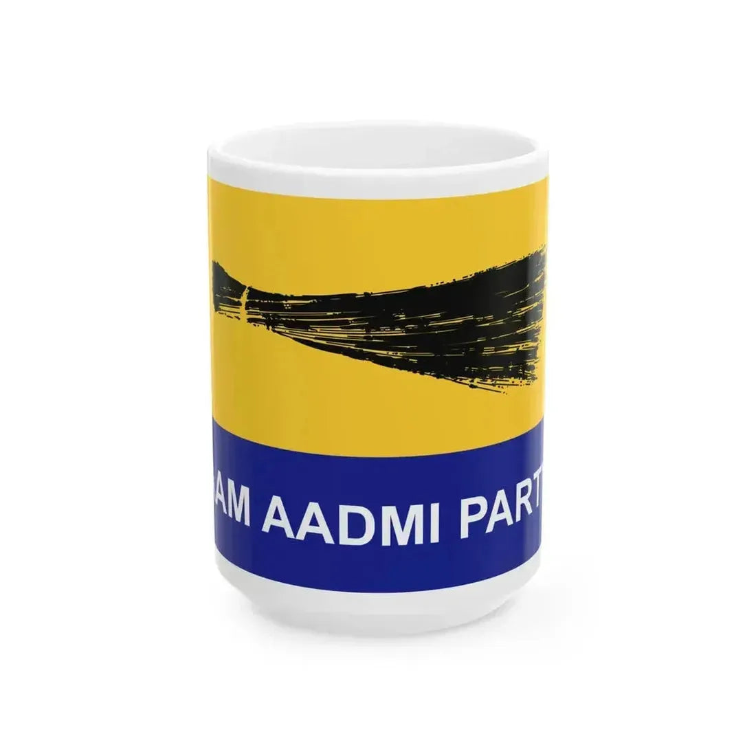 AAP English Flag (India) White Coffee Mug 15oz - Go Mug Yourself