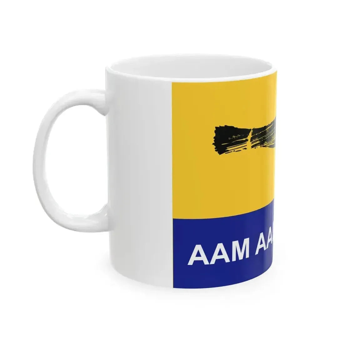 AAP English Flag (India) White Coffee Mug - Go Mug Yourself