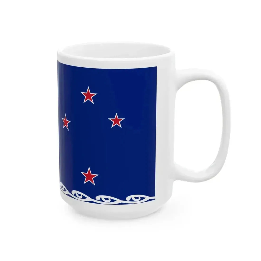 Aaron Nicholsons New Zealand Flag (New Zealand) White Coffee Mug - Go Mug Yourself