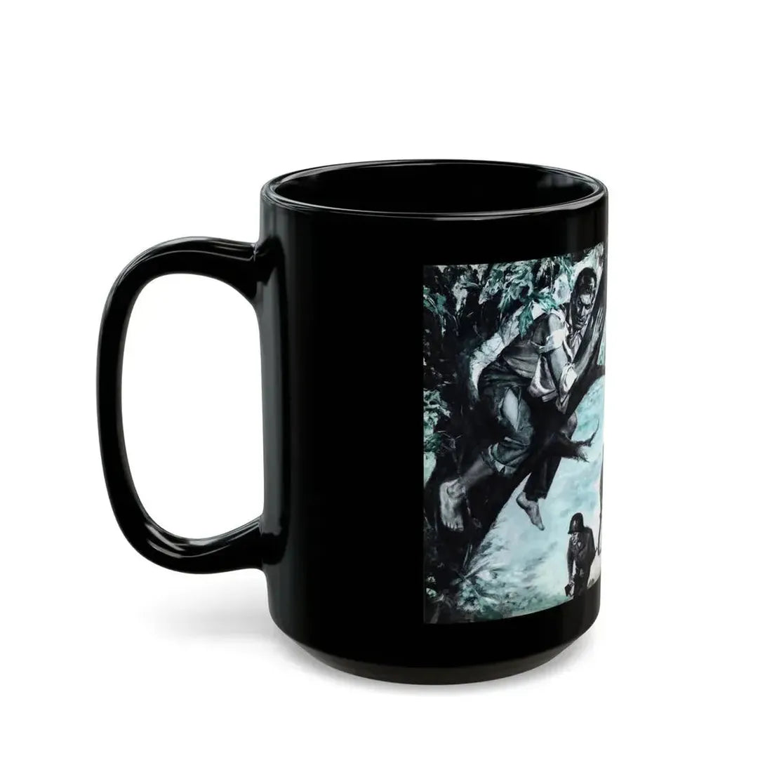 Aaron Stern's Impossible Escape, Male magazine, February 1957 - Black Coffee Mug - Go Mug Yourself