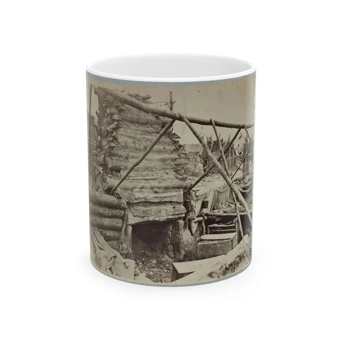 Abandoned Camp Of 9th Army Corps Near Falmouth, Va., February, 1863 001 (U.S. Civil War) White Coffee Mug 11oz - Go Mug Yourself