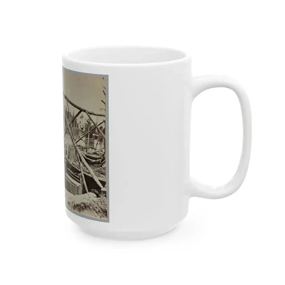 Abandoned Camp Of 9th Army Corps Near Falmouth, Va., February, 1863 001 (U.S. Civil War) White Coffee Mug - Go Mug Yourself
