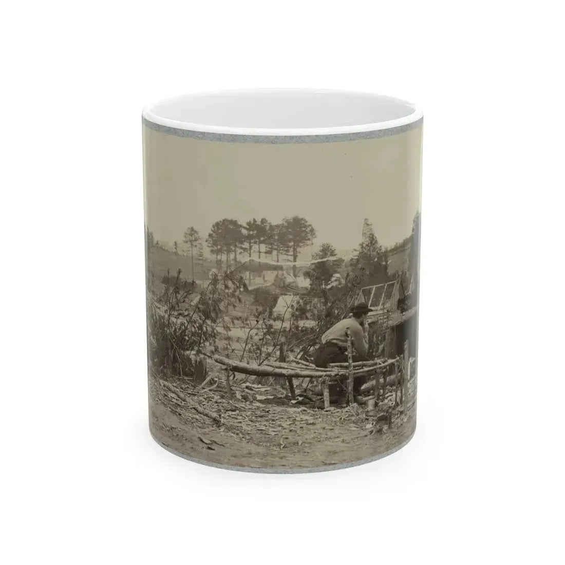 Abandoned Camp Of 9th Army Corps Near Falmouth, Va., February, 1863 (U.S. Civil War) White Coffee Mug 11oz - Go Mug Yourself