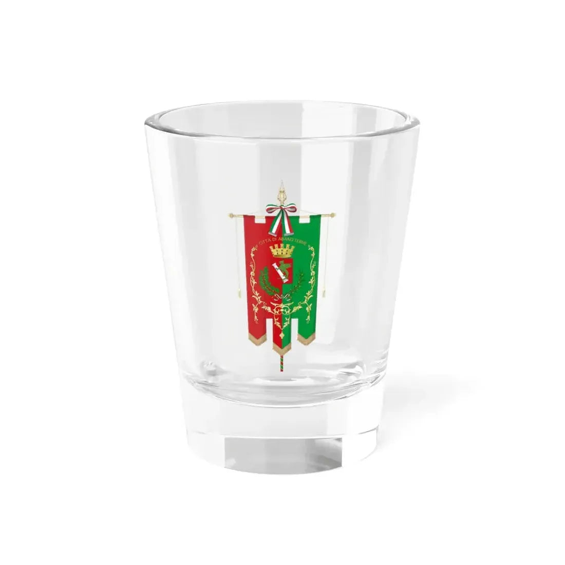 Abano Terme-Gonfalone (Italy) Shot Glass 1.5oz 1.5oz - Go Mug Yourself