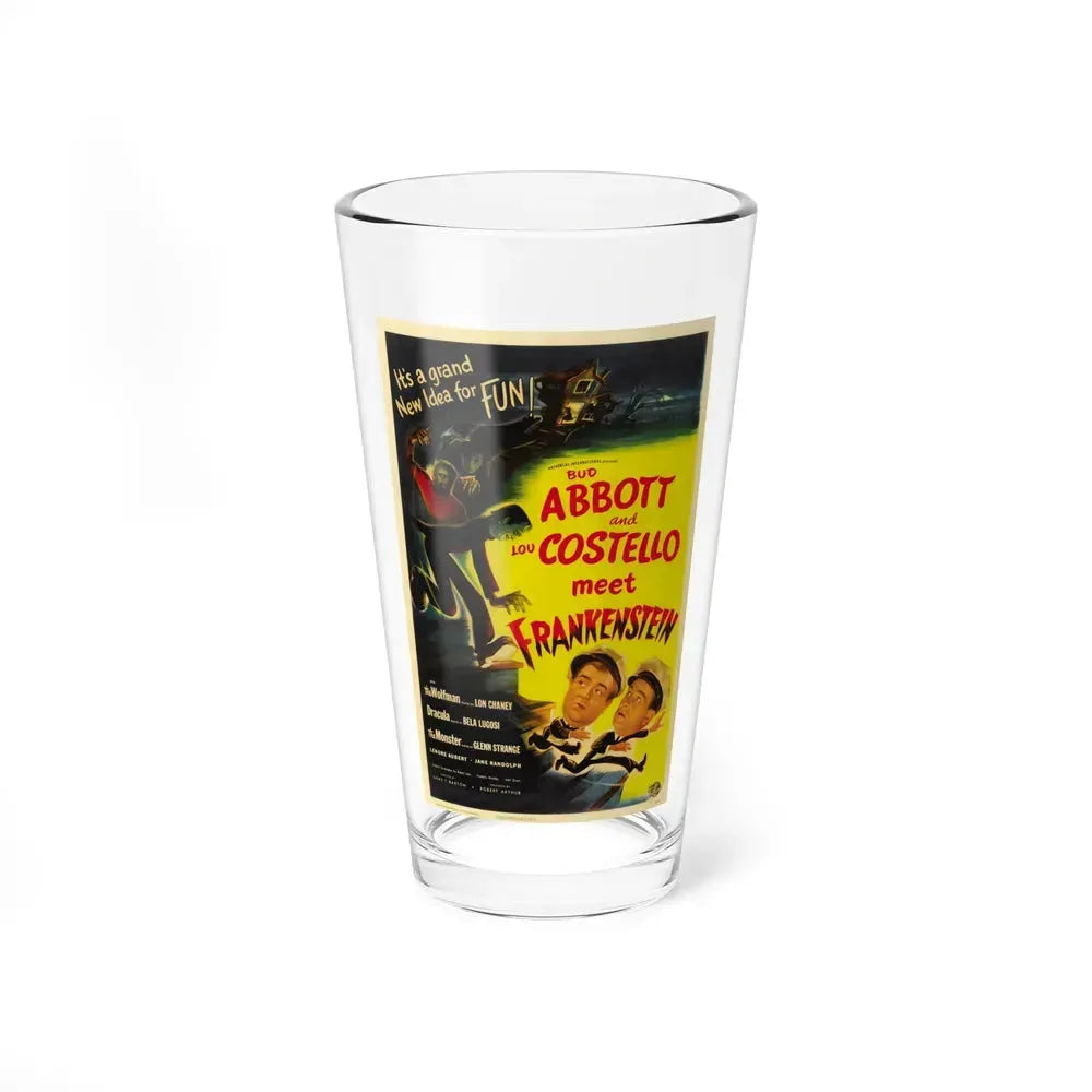 ABBOT AND COSTELLO MEET FRANKENSTEIN 1948 Movie Poster - Pint Glass 16oz 16oz - Go Mug Yourself