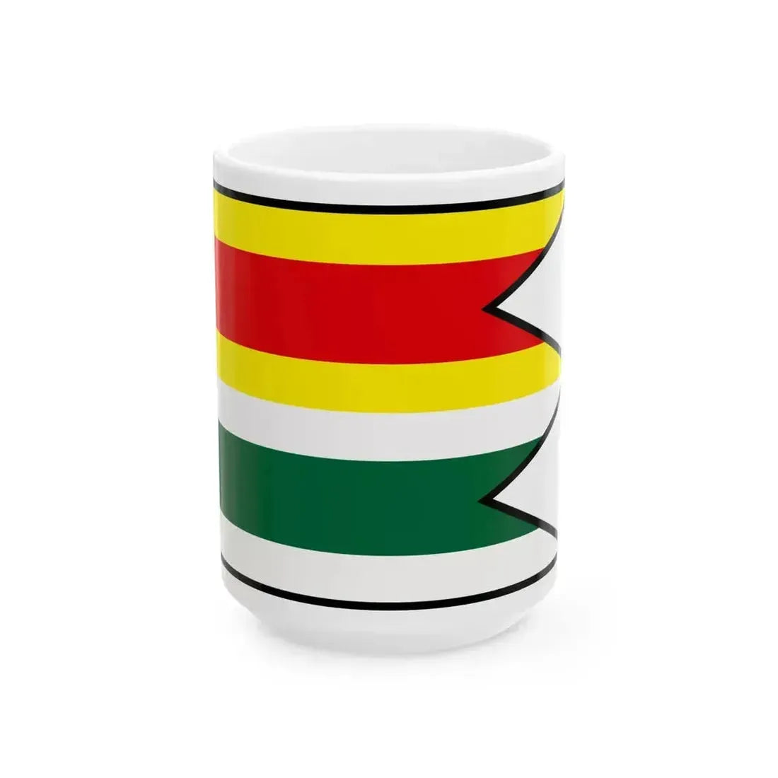 Abelova Lucenec Flag (Slovakia) White Coffee Mug 15oz - Go Mug Yourself
