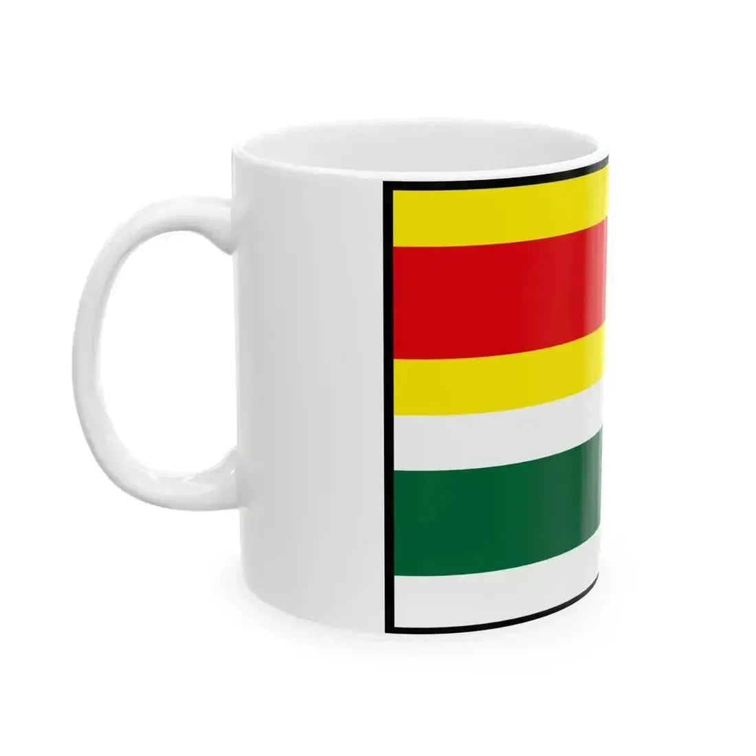 Abelova Lucenec Flag (Slovakia) White Coffee Mug - Go Mug Yourself