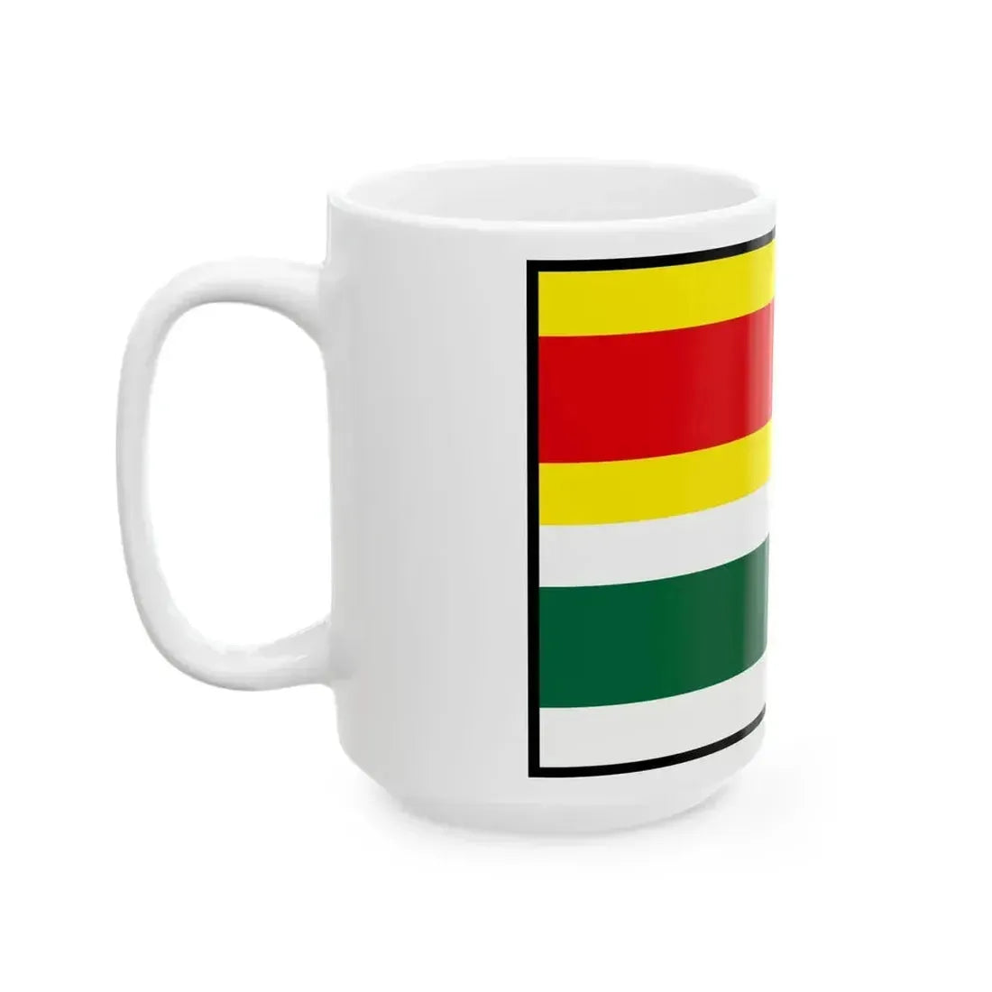 Abelova Lucenec Flag (Slovakia) White Coffee Mug - Go Mug Yourself