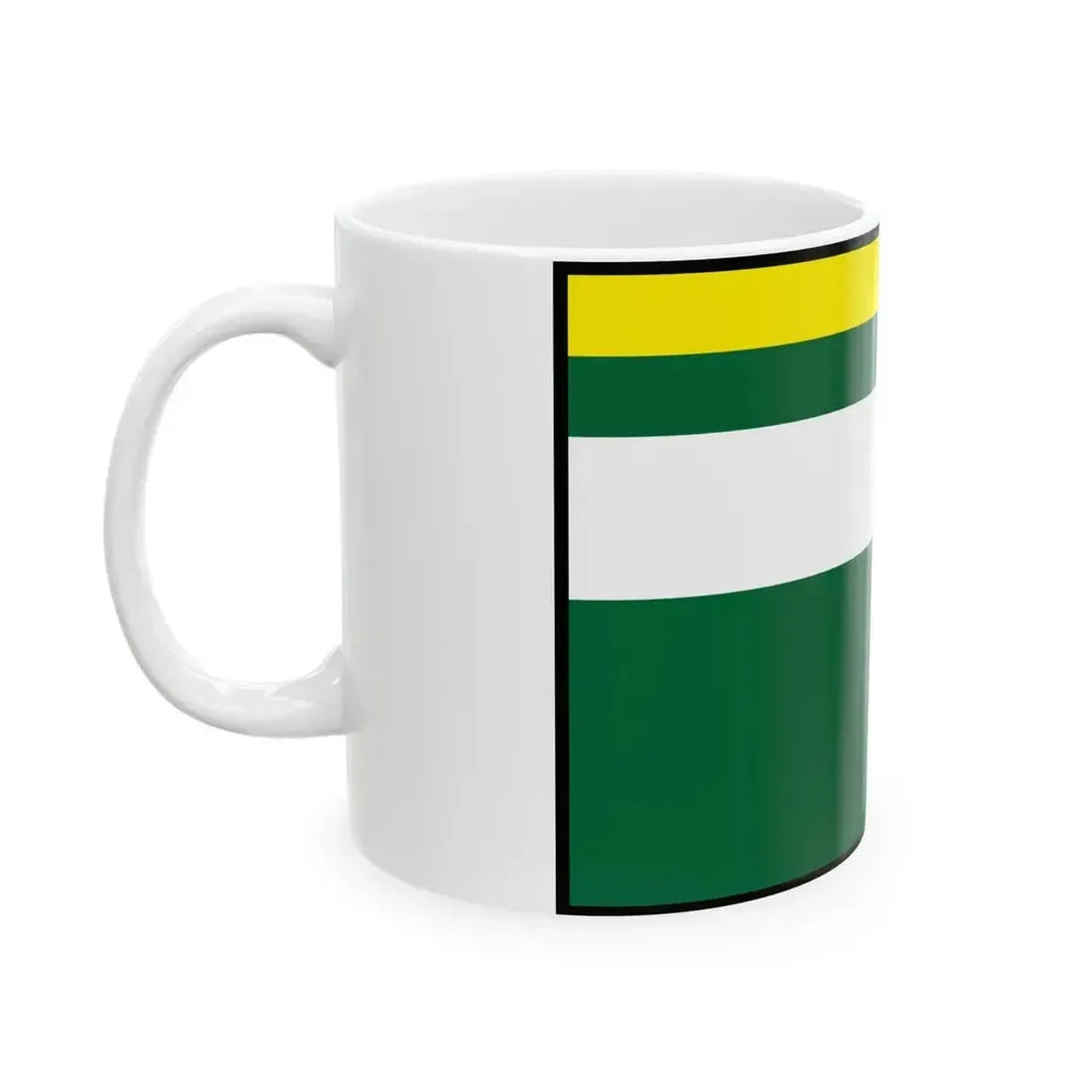 Abovce Rimavska Sobota Flag (Slovakia) White Coffee Mug - Go Mug Yourself