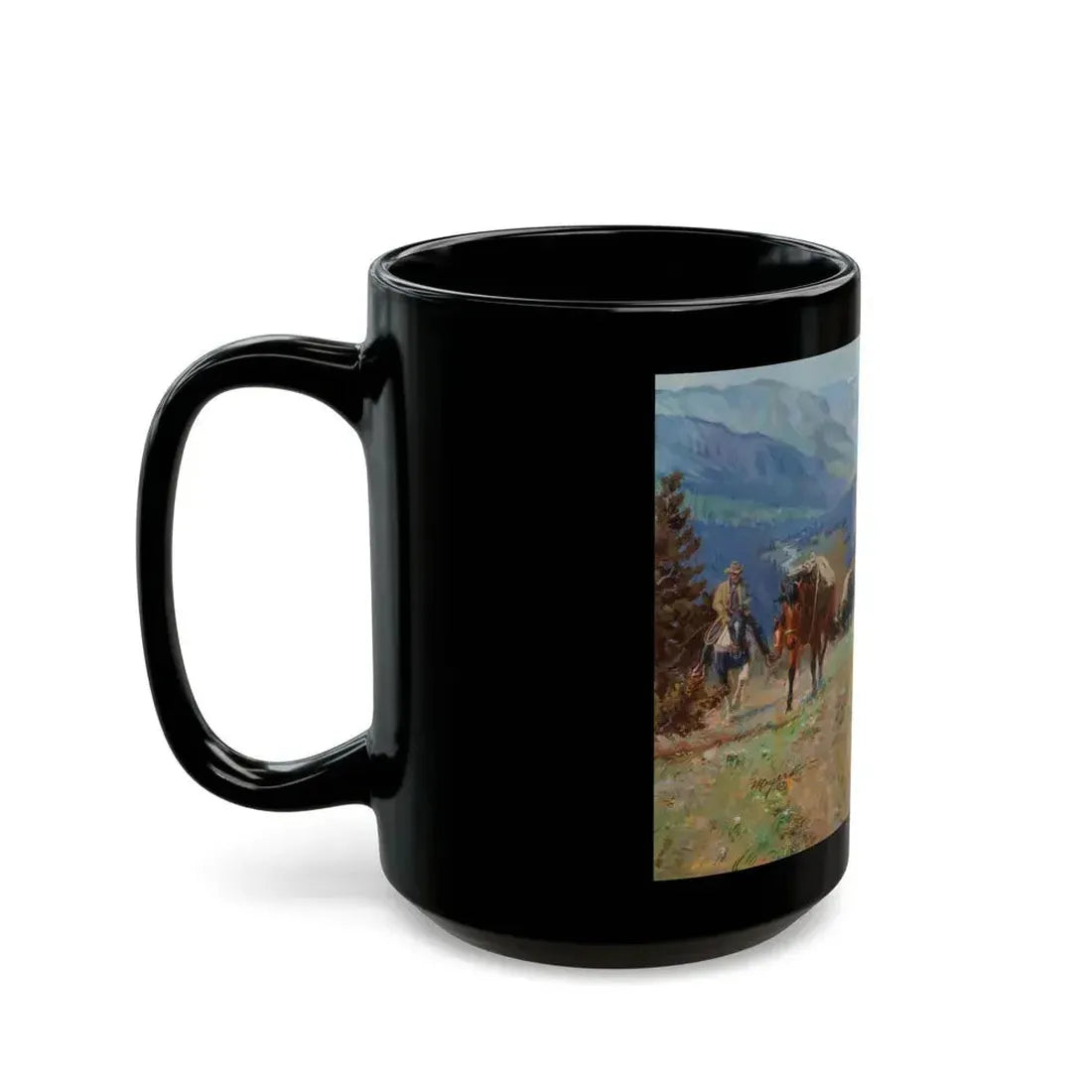 Above the Silver Tip Meadow - Black Coffee Mug - Go Mug Yourself