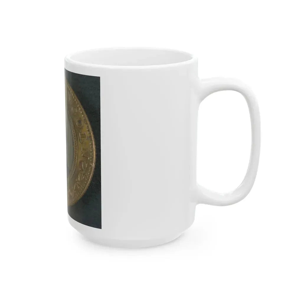 Abraham Lincoln-Hannibel Hamlin Campaign Button For 1860 Presidential Election (U.S. Civil War) White Coffee Mug - Go Mug Yourself