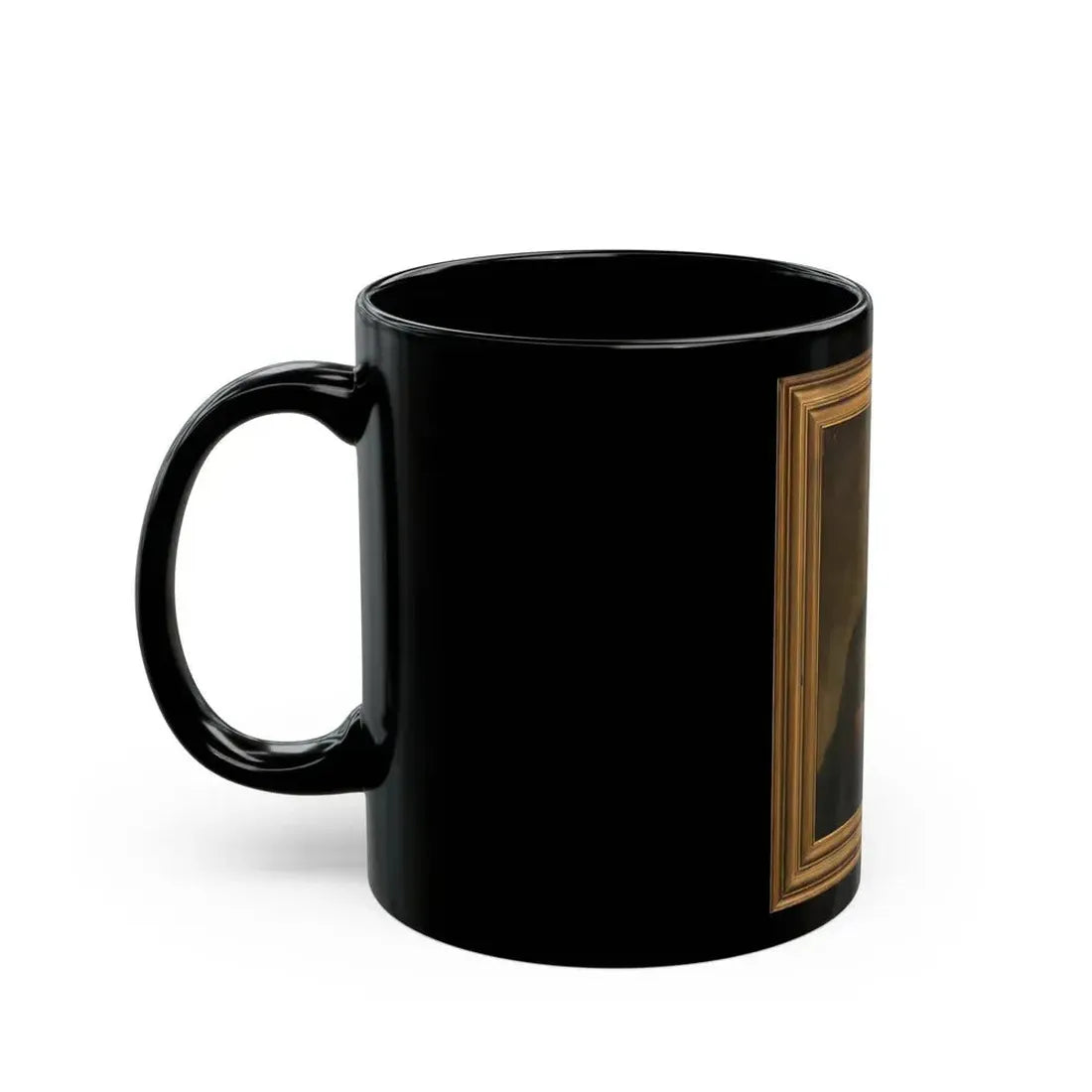 Abraham Lincoln, Life-size Portrait - Black Coffee Mug - Go Mug Yourself
