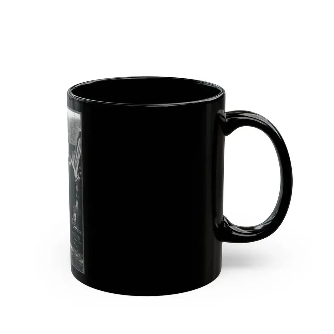 Abraham Lincoln On Battlefield At Antietam, Maryland, Cropped Version That Highlights Mclellan And Lincoln (U.S. Civil War) Black Coffee Mug - Go Mug Yourself
