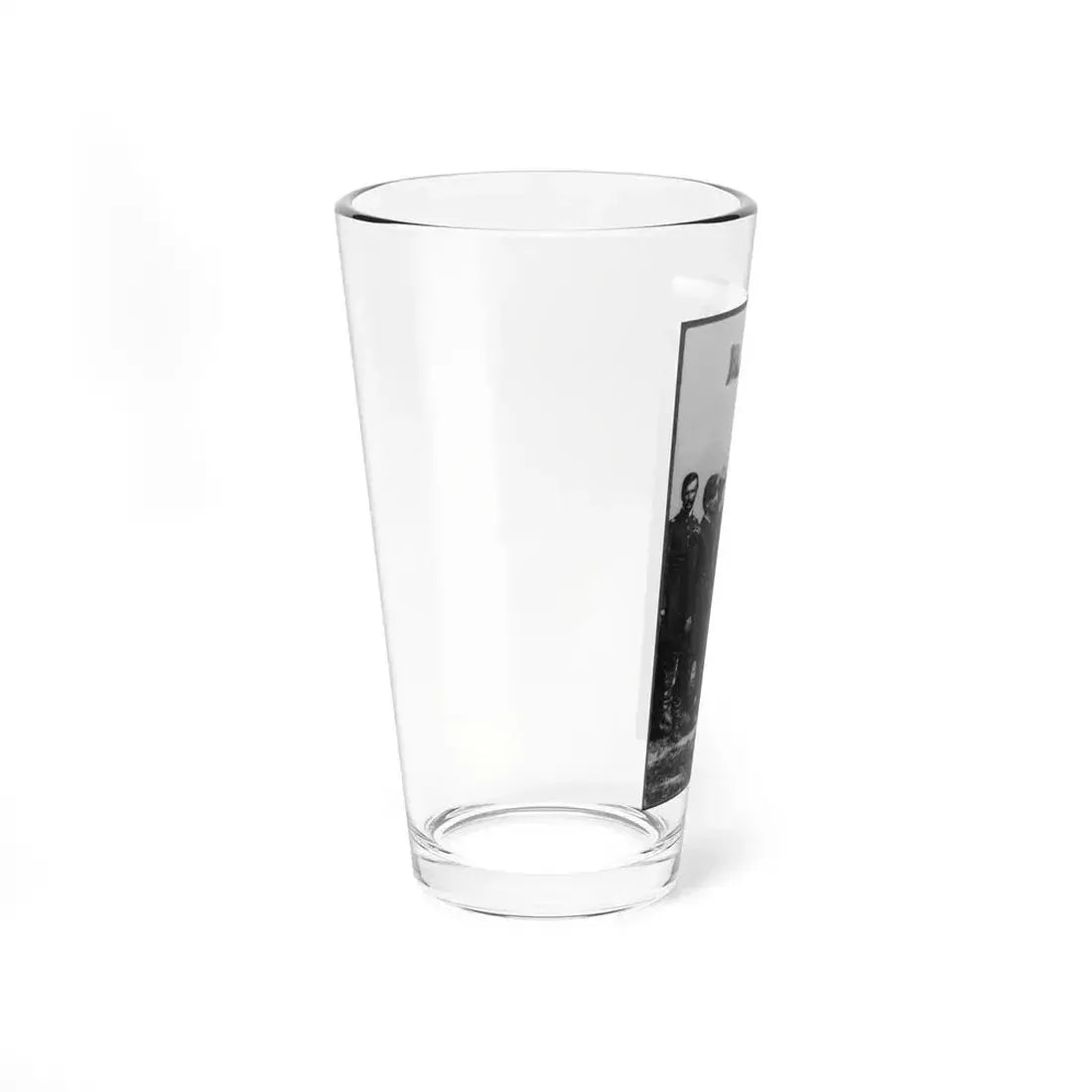 Abraham Lincoln On Battlefield At Antietam, Maryland, Cropped Version That Highlights Mclellan And Lincoln (U.S. Civil War) Pint Glass 16oz - Go Mug Yourself