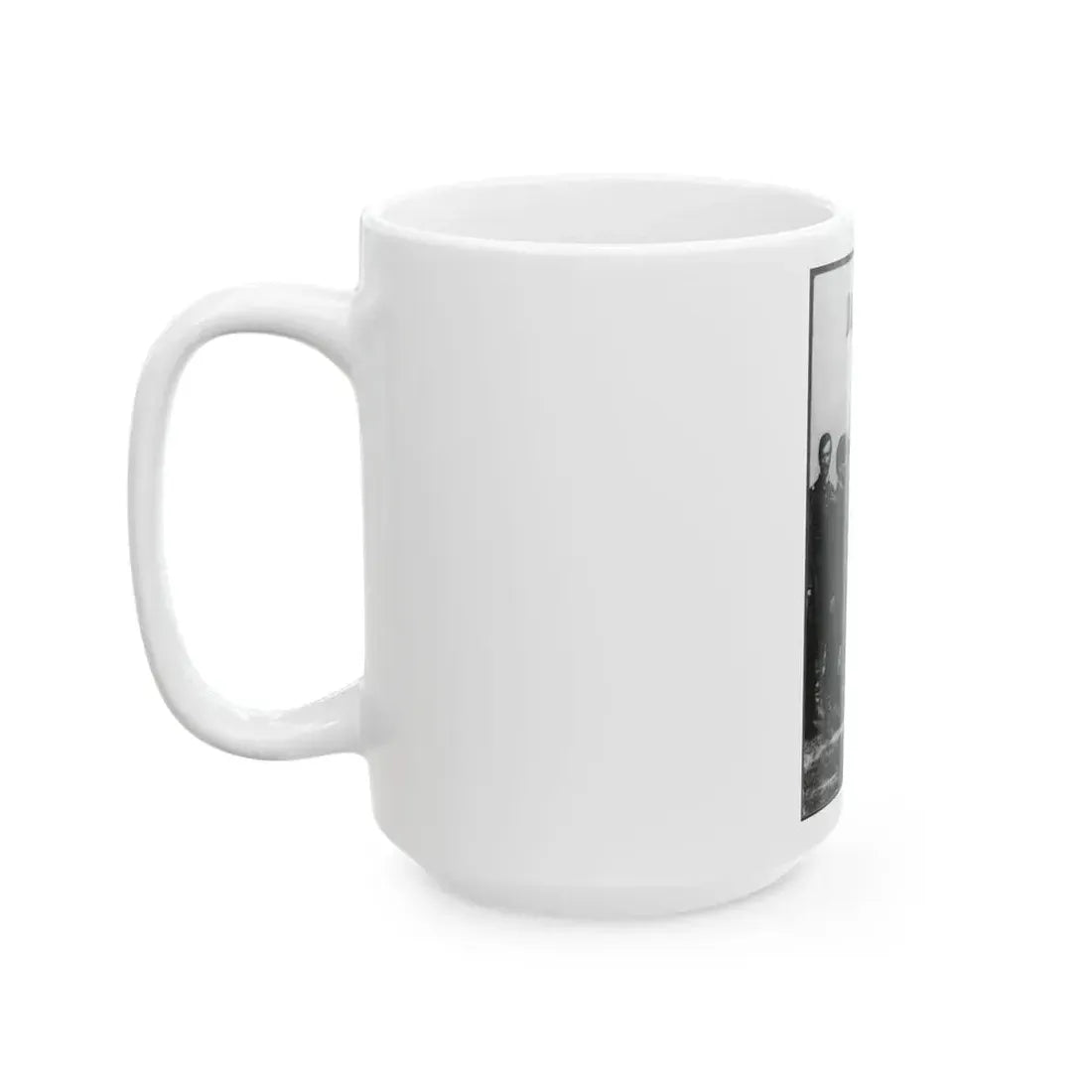 Abraham Lincoln On Battlefield At Antietam, Maryland, Cropped Version That Highlights Mclellan And Lincoln (U.S. Civil War) White Coffee Mug - Go Mug Yourself