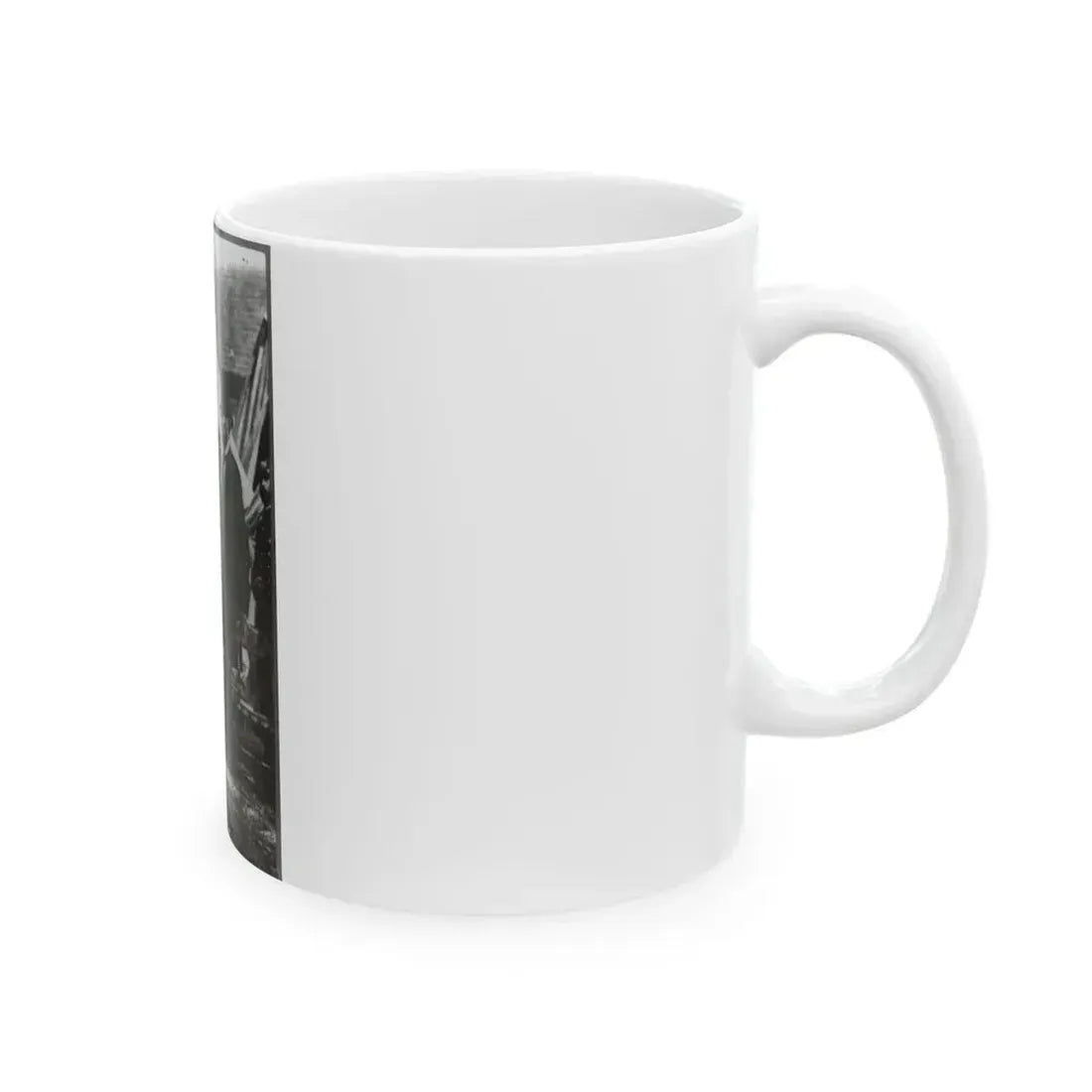 Abraham Lincoln On Battlefield At Antietam, Maryland, Cropped Version That Highlights Mclellan And Lincoln (U.S. Civil War) White Coffee Mug - Go Mug Yourself
