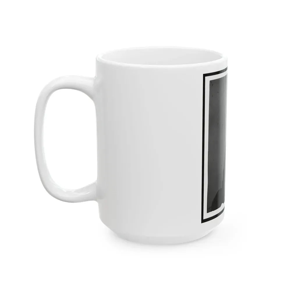 Abraham Lincoln, Three-Quarter Length Portrait, Seated And Holding His Spectacles And A Pencil (U.S. Civil War) White Coffee Mug - Go Mug Yourself