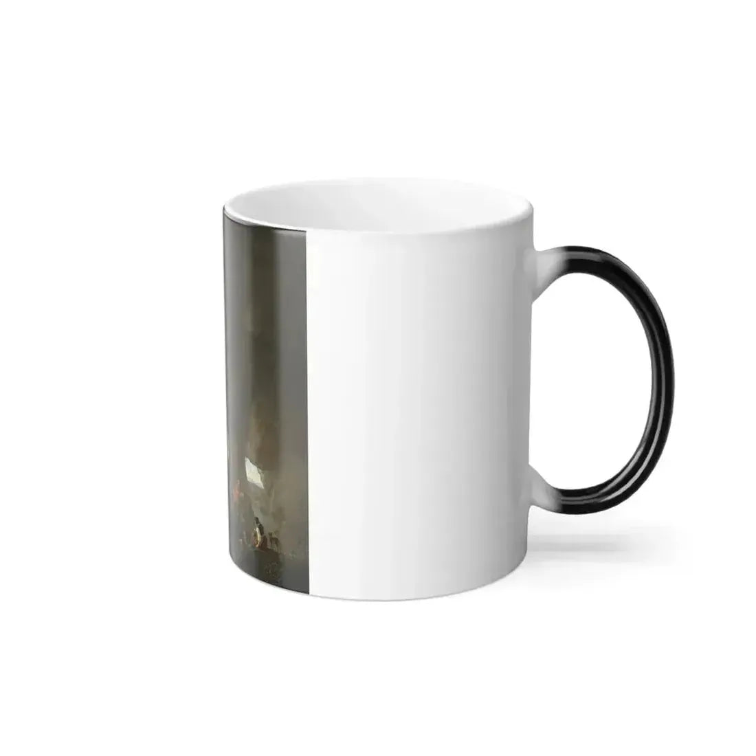 Abraham van Cuylenborch (1610 - 1658) A grotto with travelers and a sculpture of Bacchus - Color Changing Mug 11oz - Go Mug Yourself