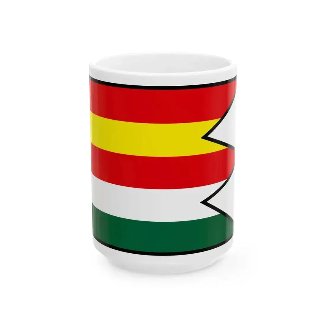 Abrahamovce Bardejov Flag (Slovakia) White Coffee Mug 15oz - Go Mug Yourself