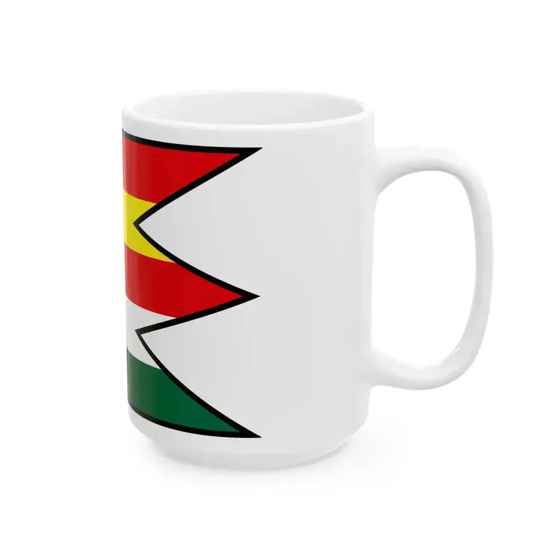 Abrahamovce Bardejov Flag (Slovakia) White Coffee Mug - Go Mug Yourself