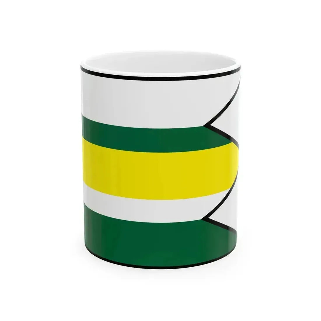 Abrahamovce Kezmarok Flag (Slovakia) White Coffee Mug 11oz - Go Mug Yourself