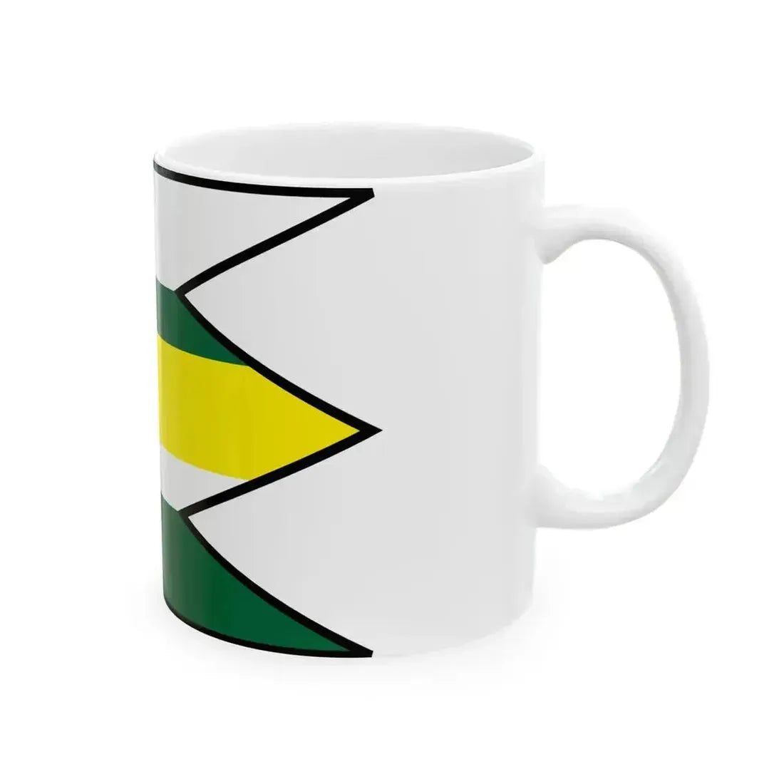 Abrahamovce Kezmarok Flag (Slovakia) White Coffee Mug - Go Mug Yourself