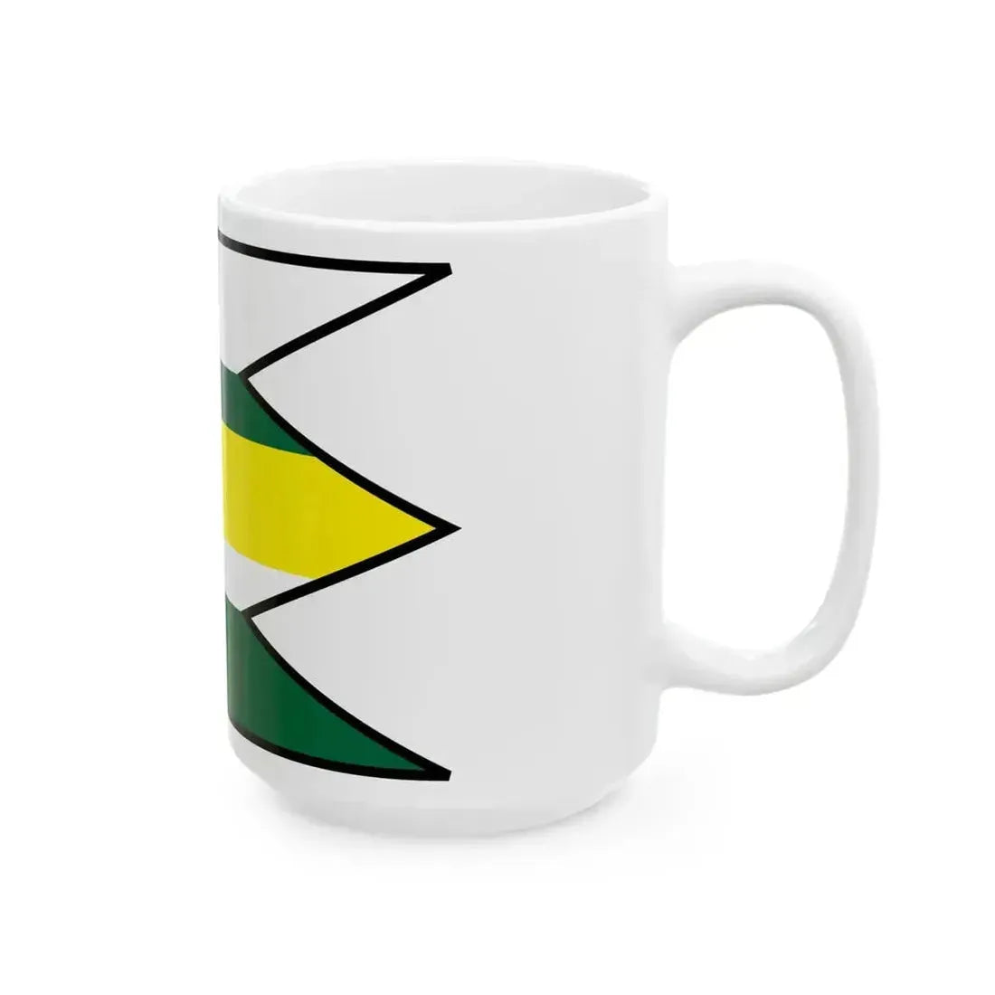 Abrahamovce Kezmarok Flag (Slovakia) White Coffee Mug - Go Mug Yourself