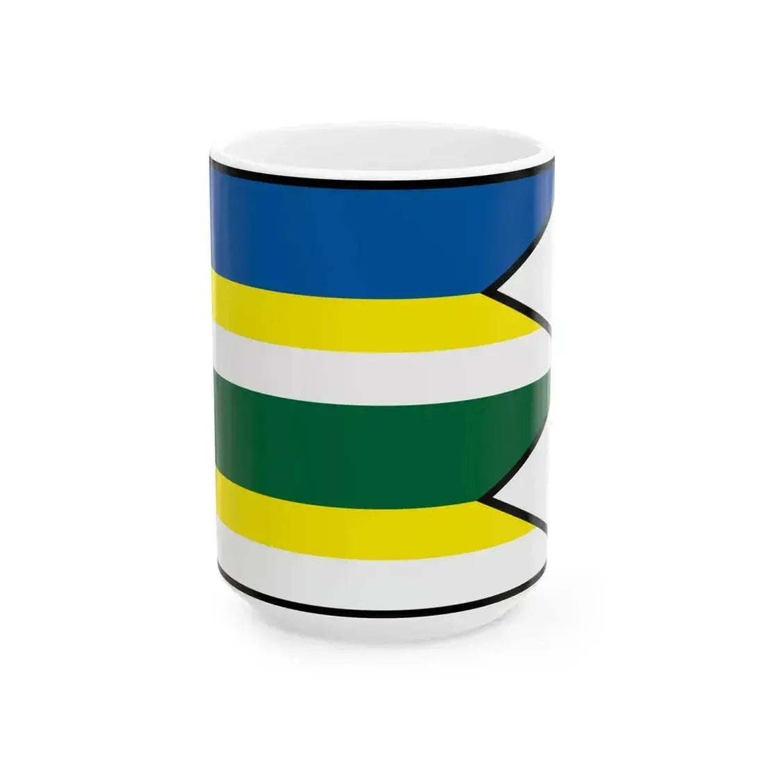 Abranovce Presov Flag (Slovakia) White Coffee Mug 15oz - Go Mug Yourself