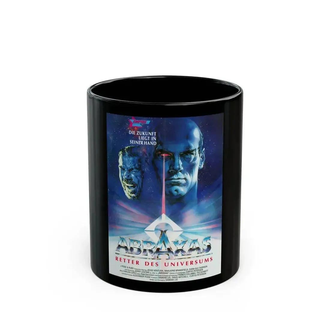 ABRAXAS 1990 Movie Poster - Black Coffee Mug 11oz - Go Mug Yourself