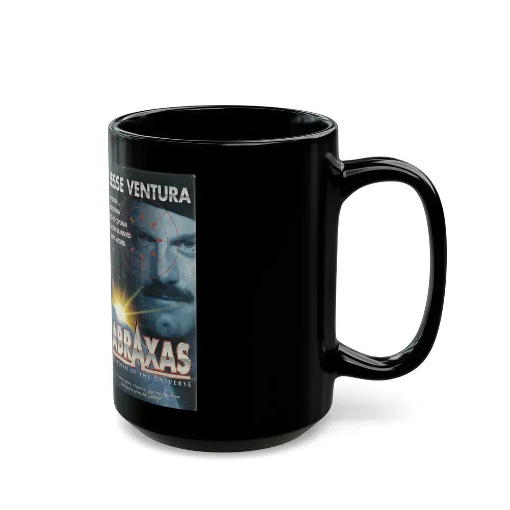 ABRAXAS GUARDIAN OF THE UNIVERSE (VHS COVER) - Black Coffee Mug - Go Mug Yourself