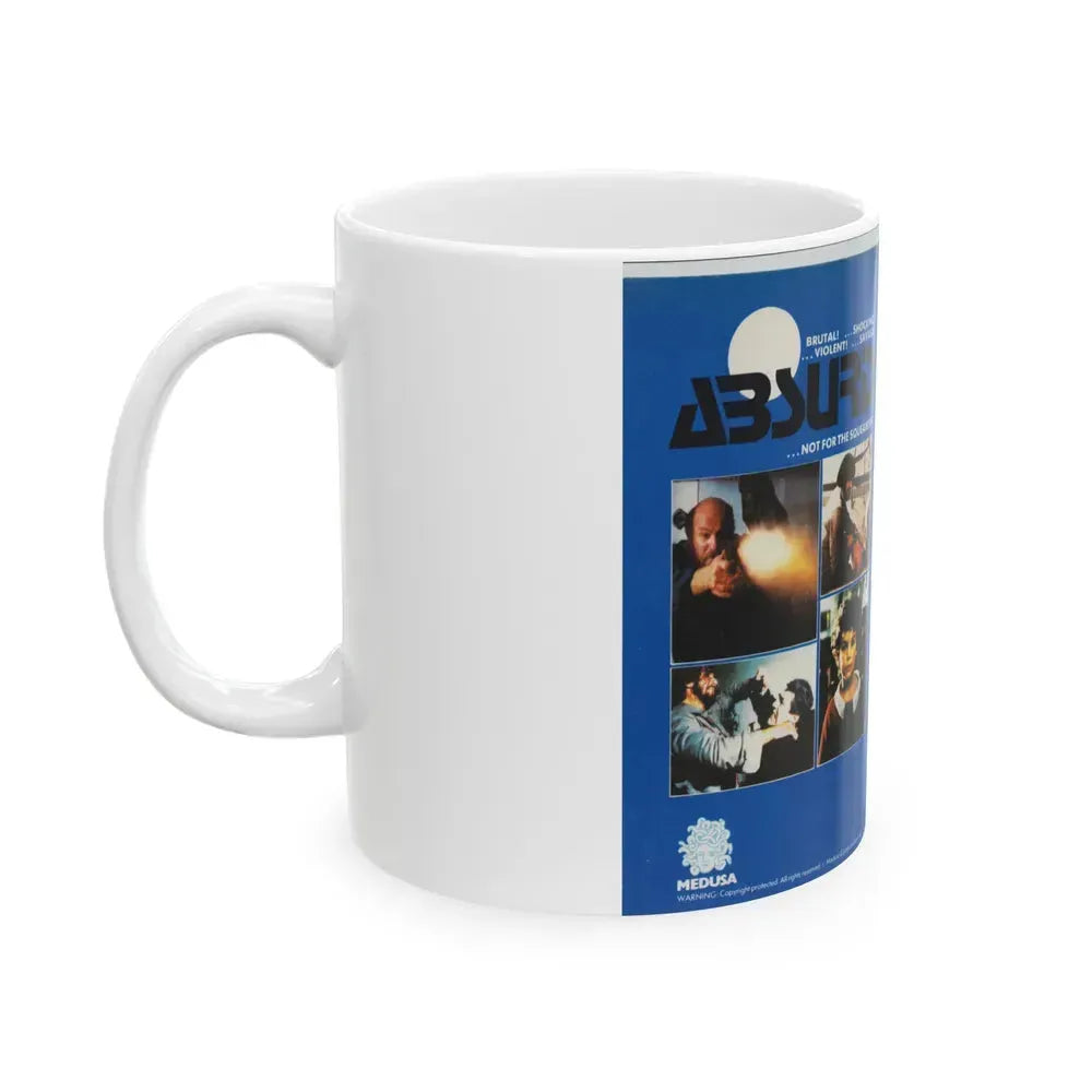 ABSURD MEDUSA HOME VIDEO (VHS COVER) - White Coffee Mug - Go Mug Yourself