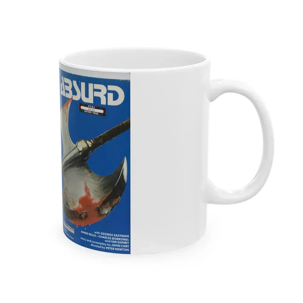 ABSURD MEDUSA HOME VIDEO (VHS COVER) - White Coffee Mug - Go Mug Yourself